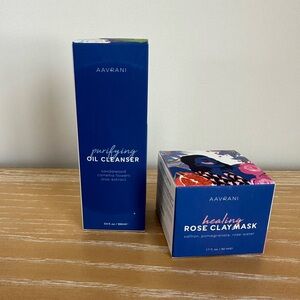Aavrani bundle: oil cleanser & rose clay mask